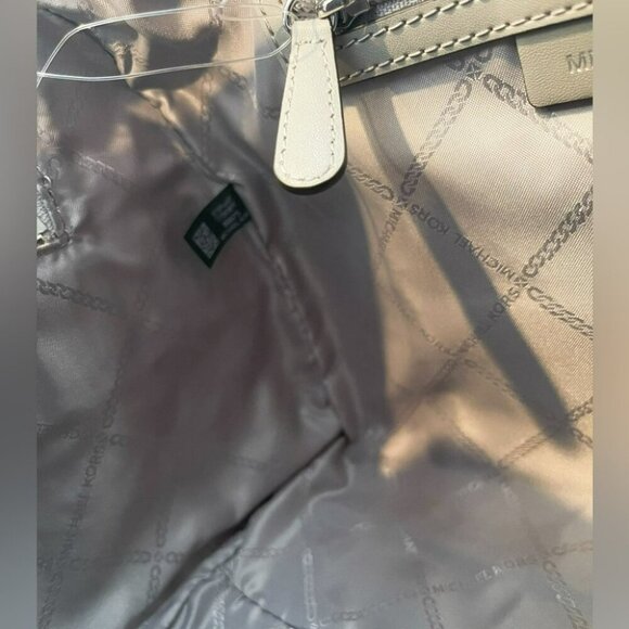 NWT Michael Kors Silver Satchel - Picture 12 of 14